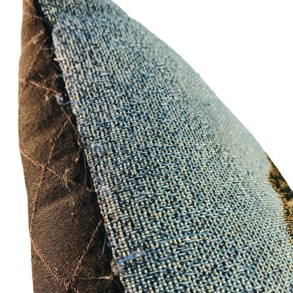 Dachshund Dog Needlepoint Throw Pillow 16"x14.5" Signed J GIBSON VGC - Picture 5 of 10